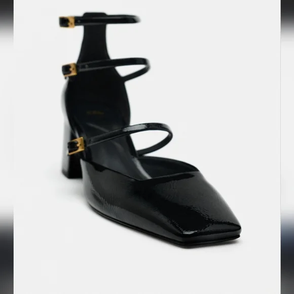 その他 sara ZARA VINYL SANDALS WITH CLEAR HEELS METHACRYLATE 3342/910 | eBay